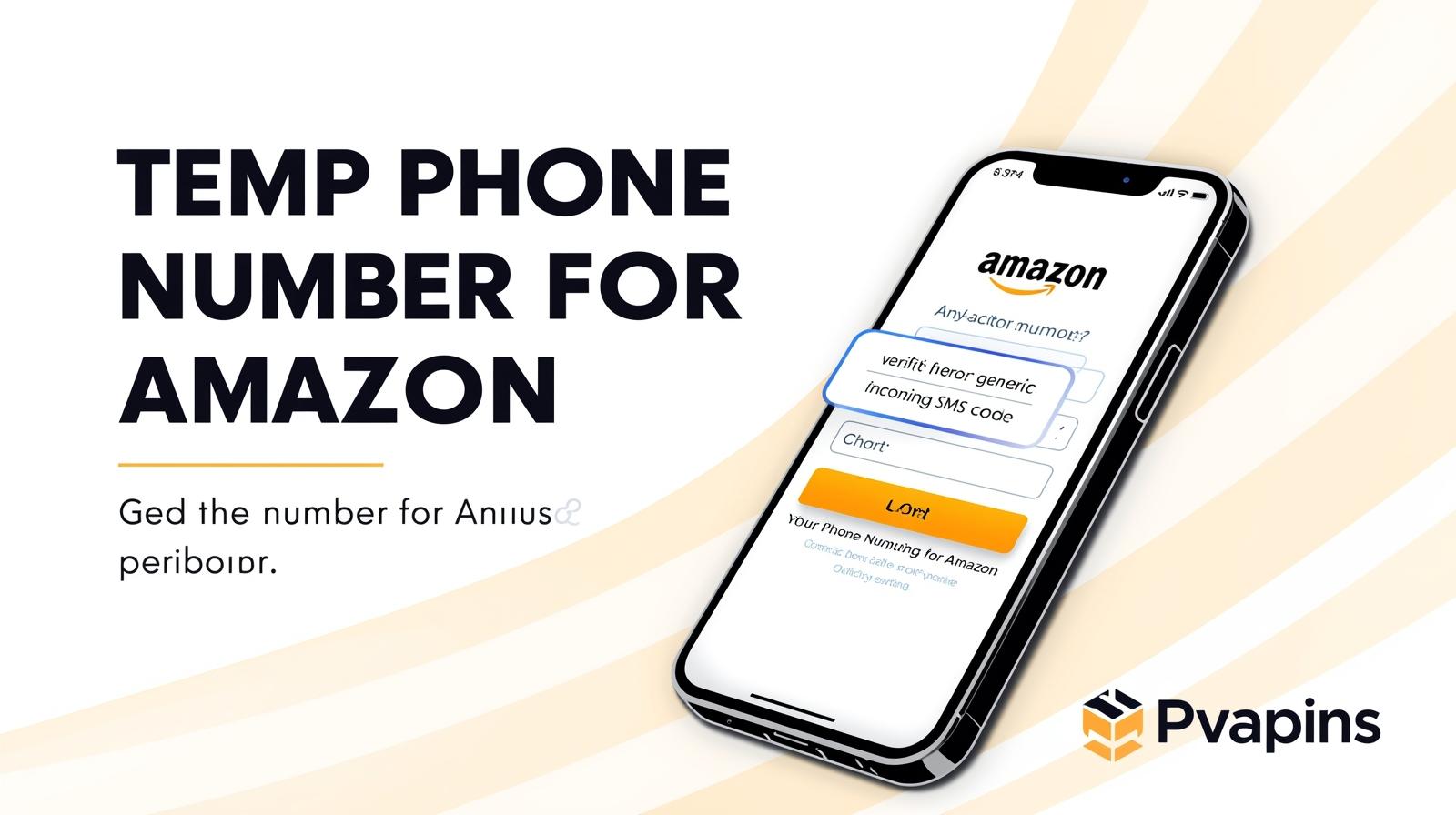 User entering a 6-digit Amazon OTP from a private virtual number on PVAPins