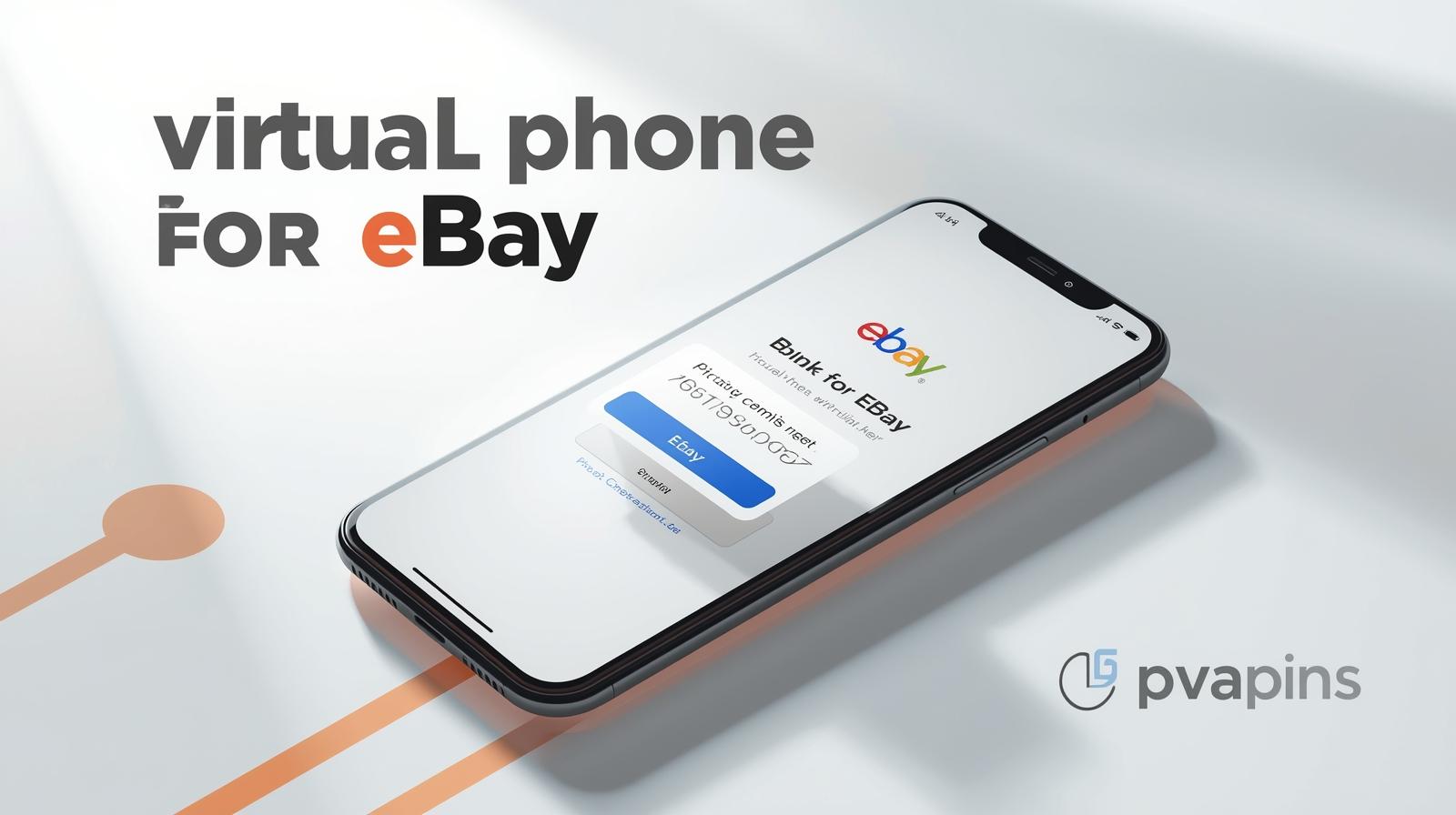 User verifying an eBay account with a secure virtual phone number instead of a personal SIM