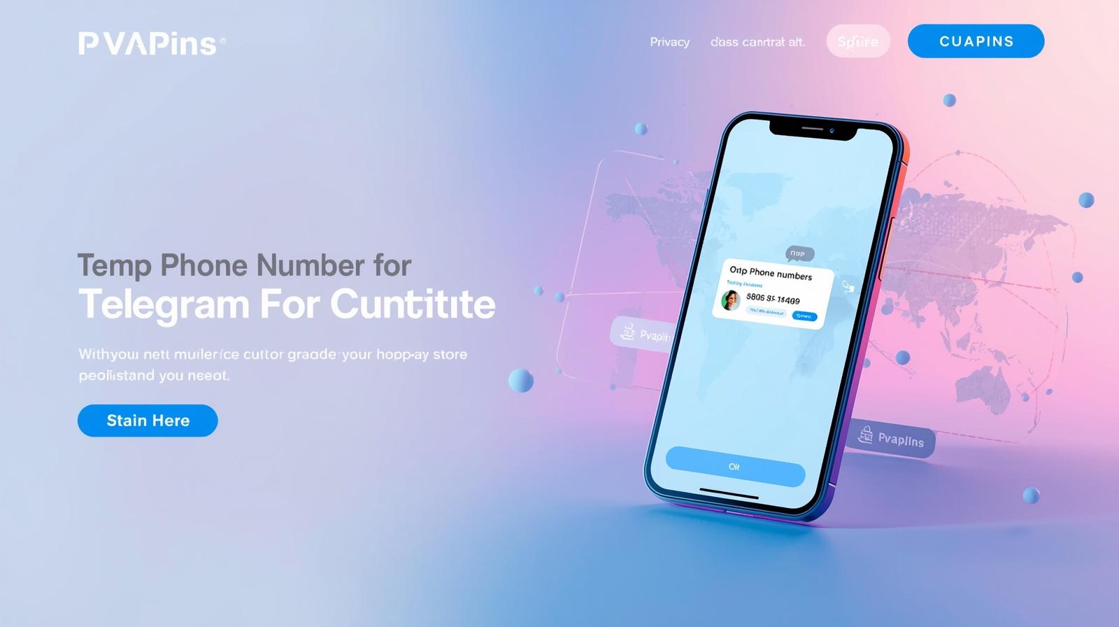 step-by-step Telegram verification using a virtual number on the PVAPins Android app