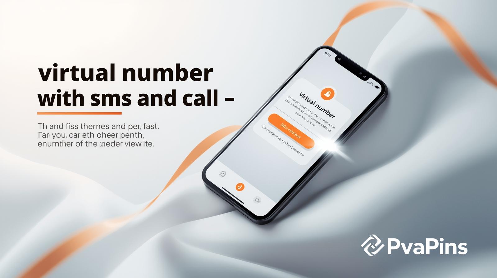 Dashboard showing OTP SMS received on a PVAPins virtual phone number.