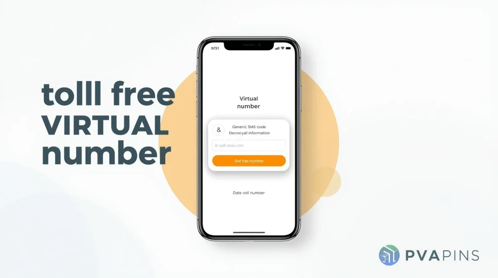 Dashboard showing a toll free virtual number receiving SMS verification codes