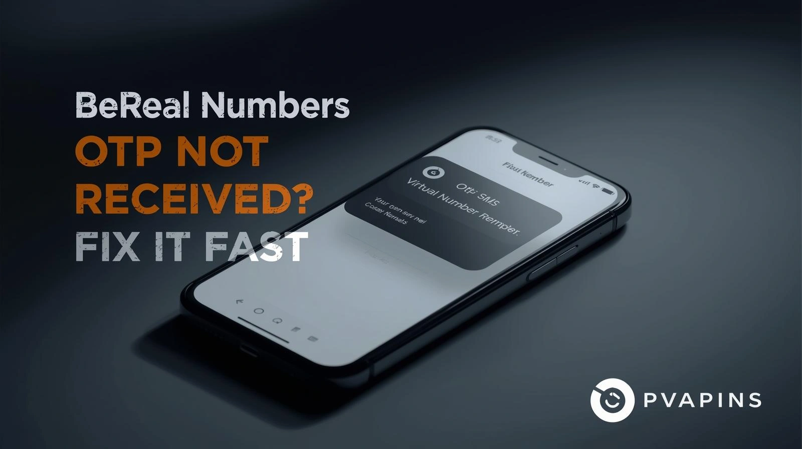 Graphic showing one-time activation vs rental number options for reliable BeReal OTP delivery and recovery.