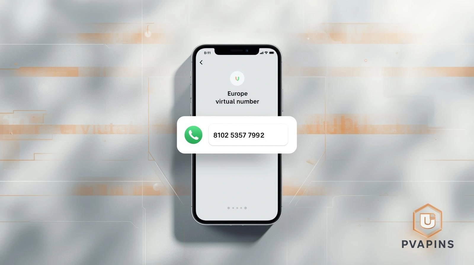 Illustration comparing temporary, rental, and toll-free European virtual numbers for apps and business use