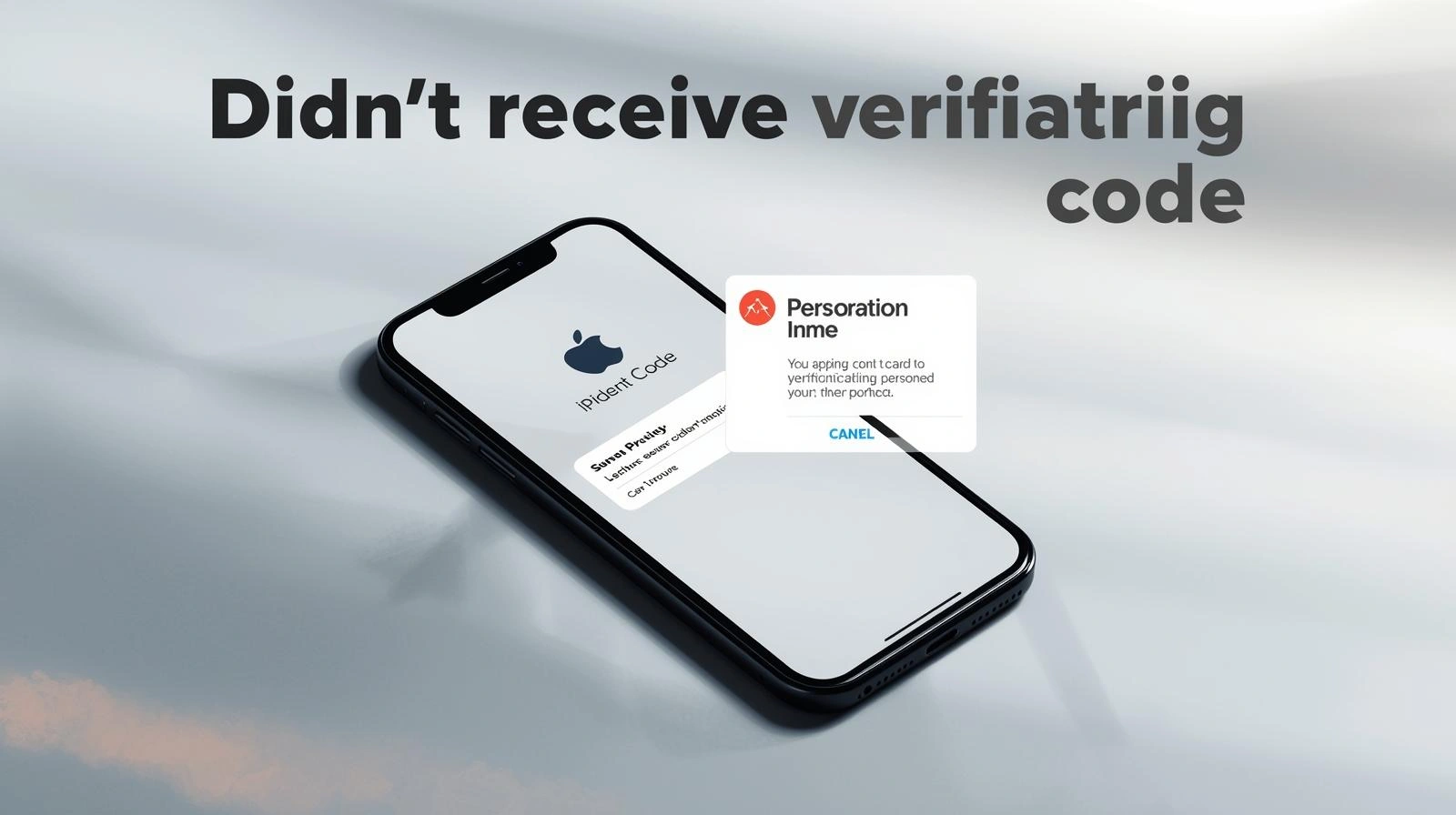 Illustration of a person checking their phone for an OTP message that hasn’t arrived