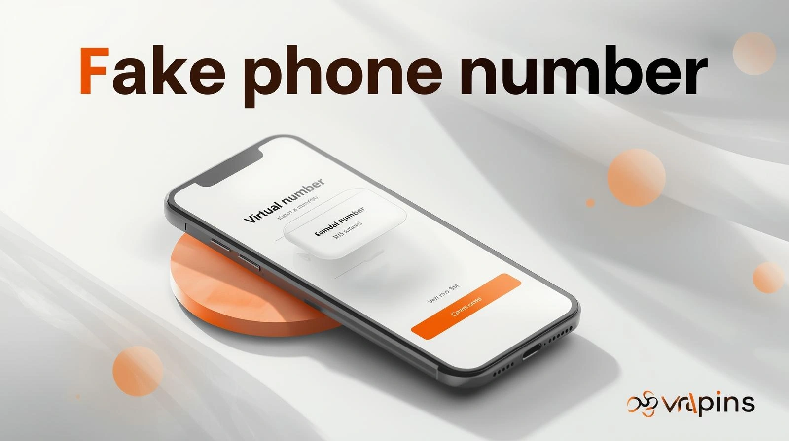 Illustration of a person protecting their real phone number while using a temporary virtual number for app verification