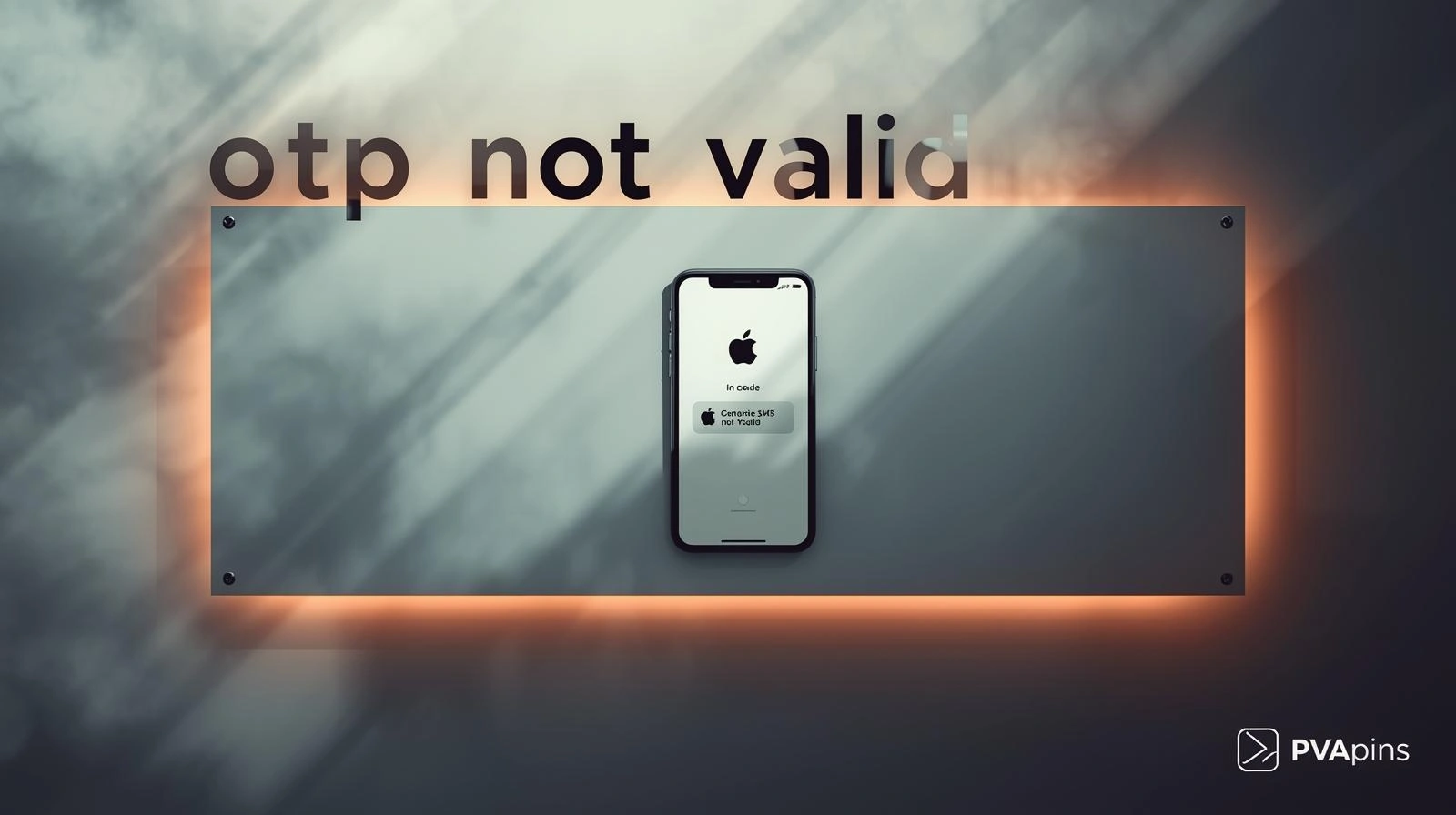 Illustration of an invalid verification code message and steps to resend the latest OTP