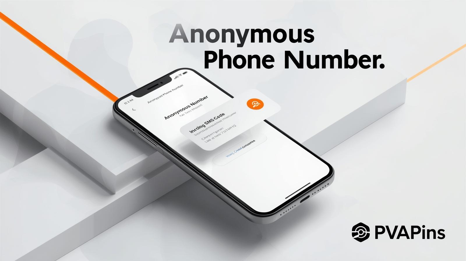 Illustration showing a shield icon in front of a mobile phone to represent private virtual numbers