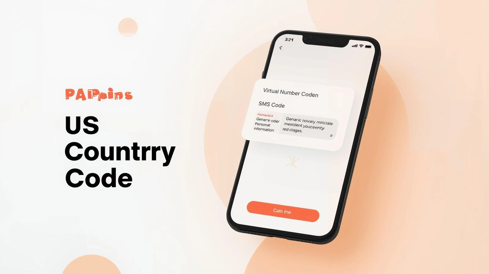 Map with highlighted United States and a +1 country code icon next to a phone