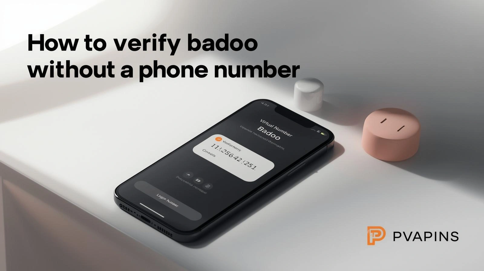 Minimal graphic showing SMS verification with global connectivity dots.
