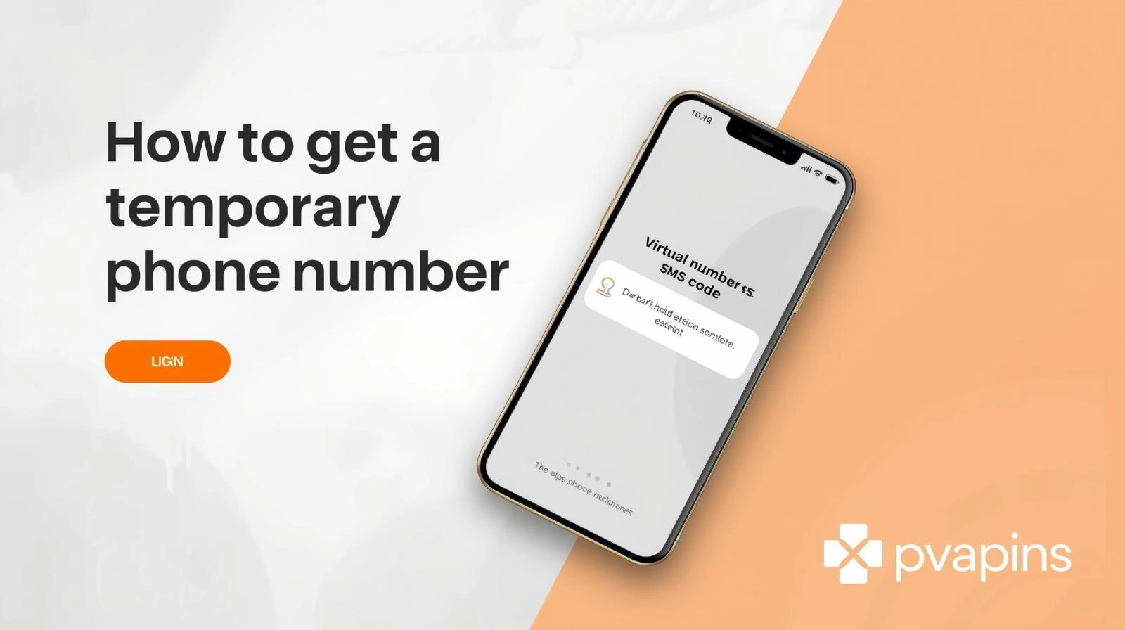 Mobile screen displaying a second phone number app for sign-up privacy