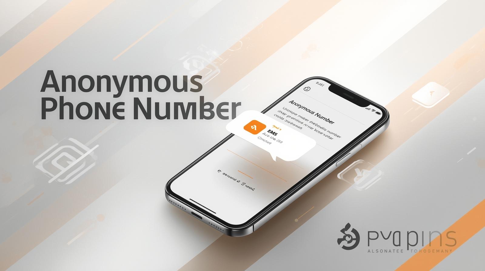 Person using an anonymous phone number on a smartphone to protect their privacy