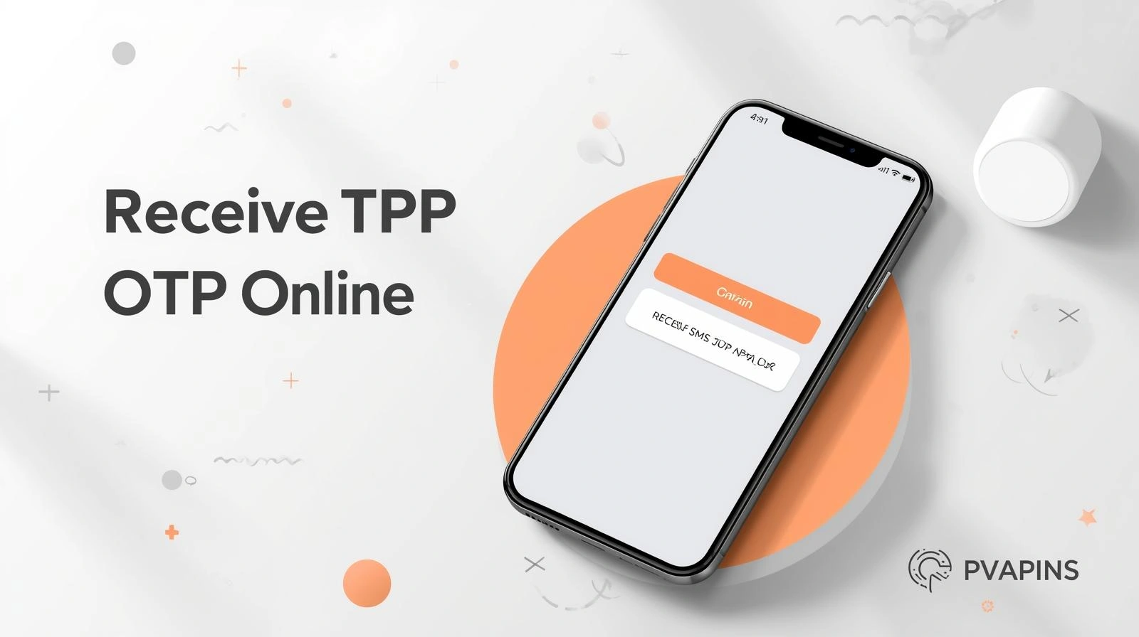 Phone screen displaying a one-time password SMS for login verification
