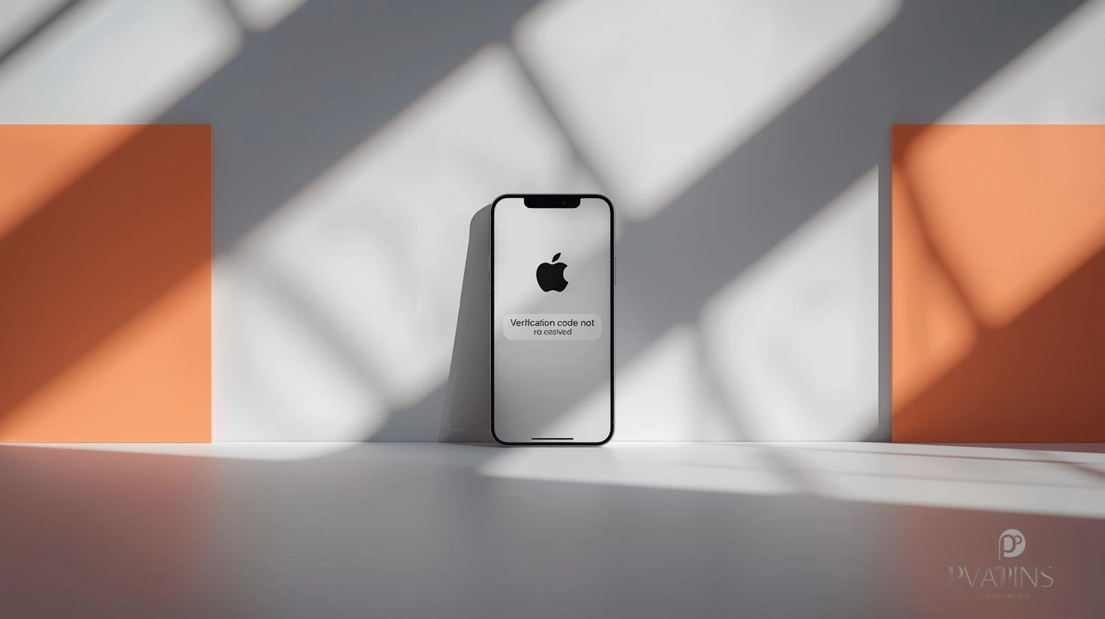 Phone screen showing a missing verification code message with a troubleshooting checklist