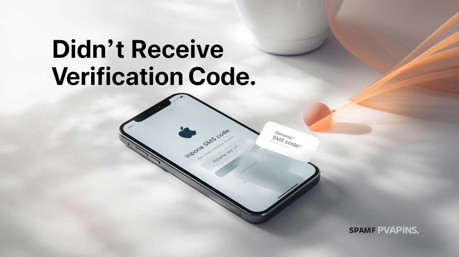 Phone screen showing ‘verification code not received’ with a resend timer