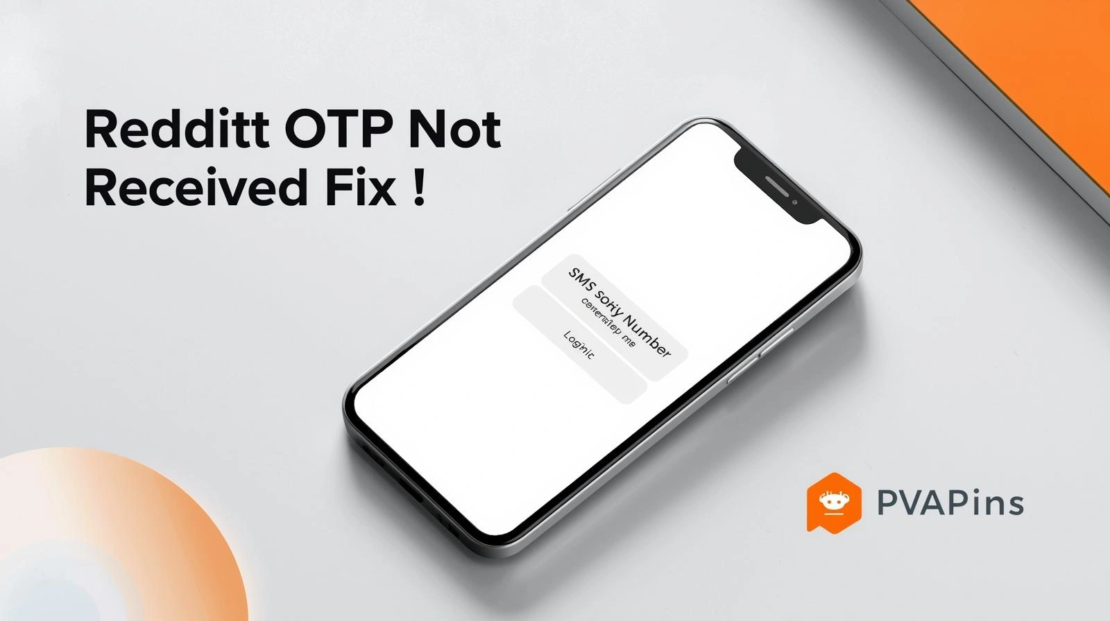Reddit OTP not received fix checklist with cooldown timing on a phone screen
