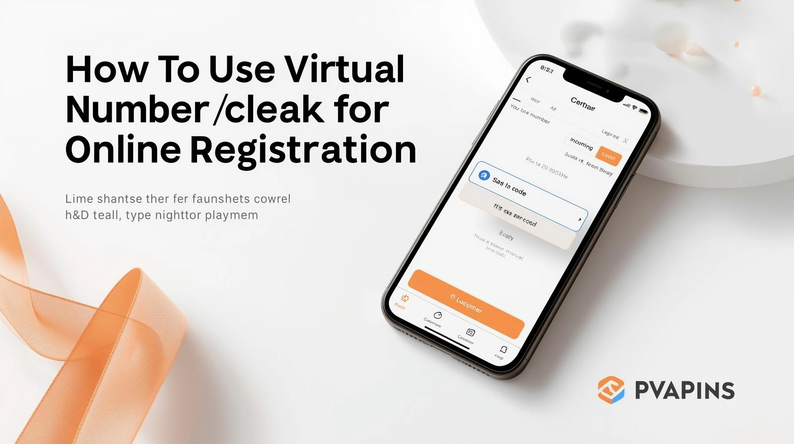 User entering a virtual number on a signup form to receive a verification code