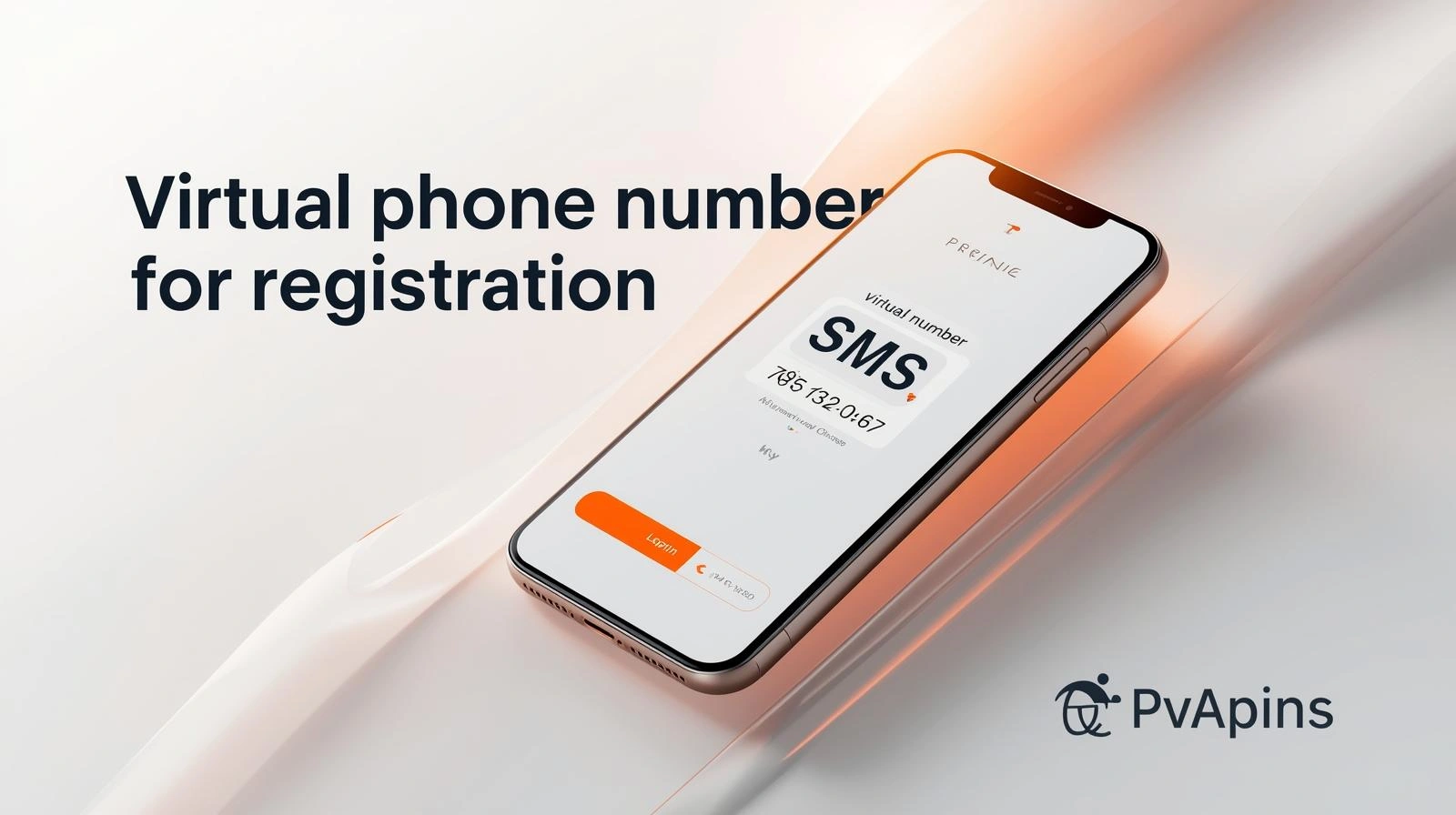 User signing up to an app using a virtual phone number instead of their real SIM for SMS verification