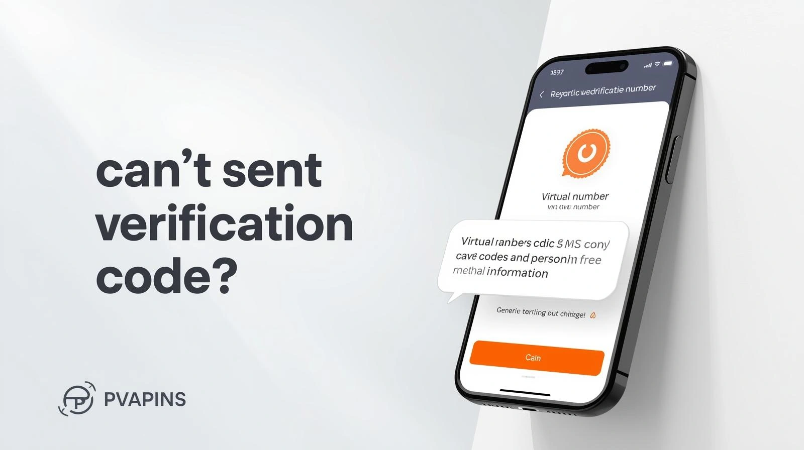 can’t send verification code