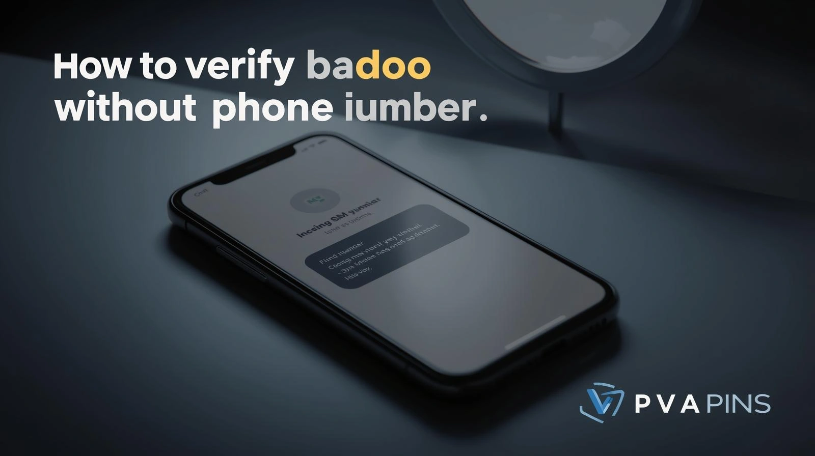 verify badoo without a phone number