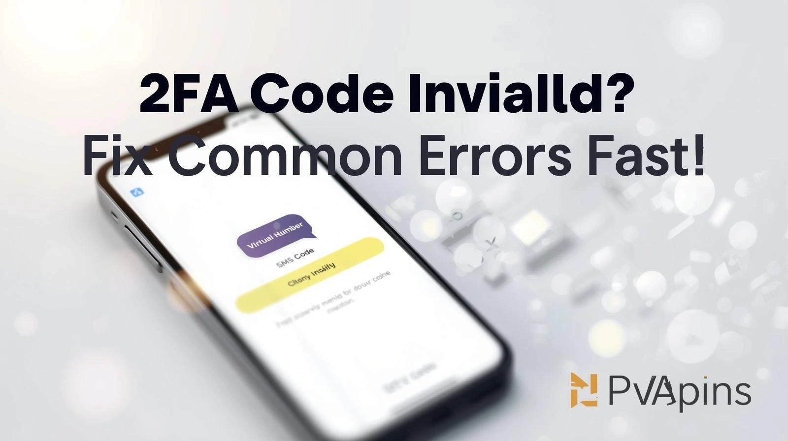 2FA code invalid error message on login verification screen