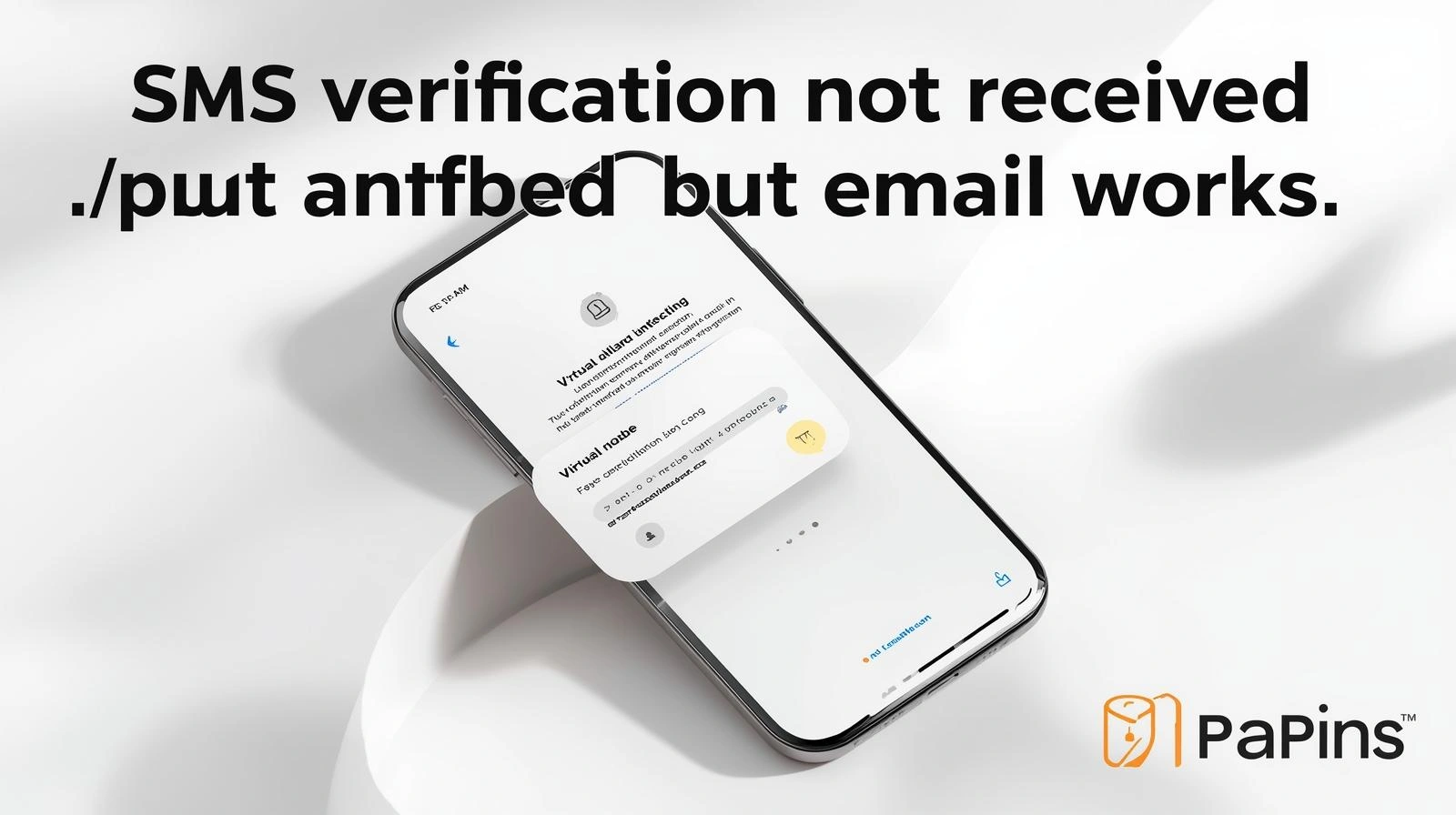 Close-up of a login screen requesting a verification code next to an SMS inbox showing no recent messages.