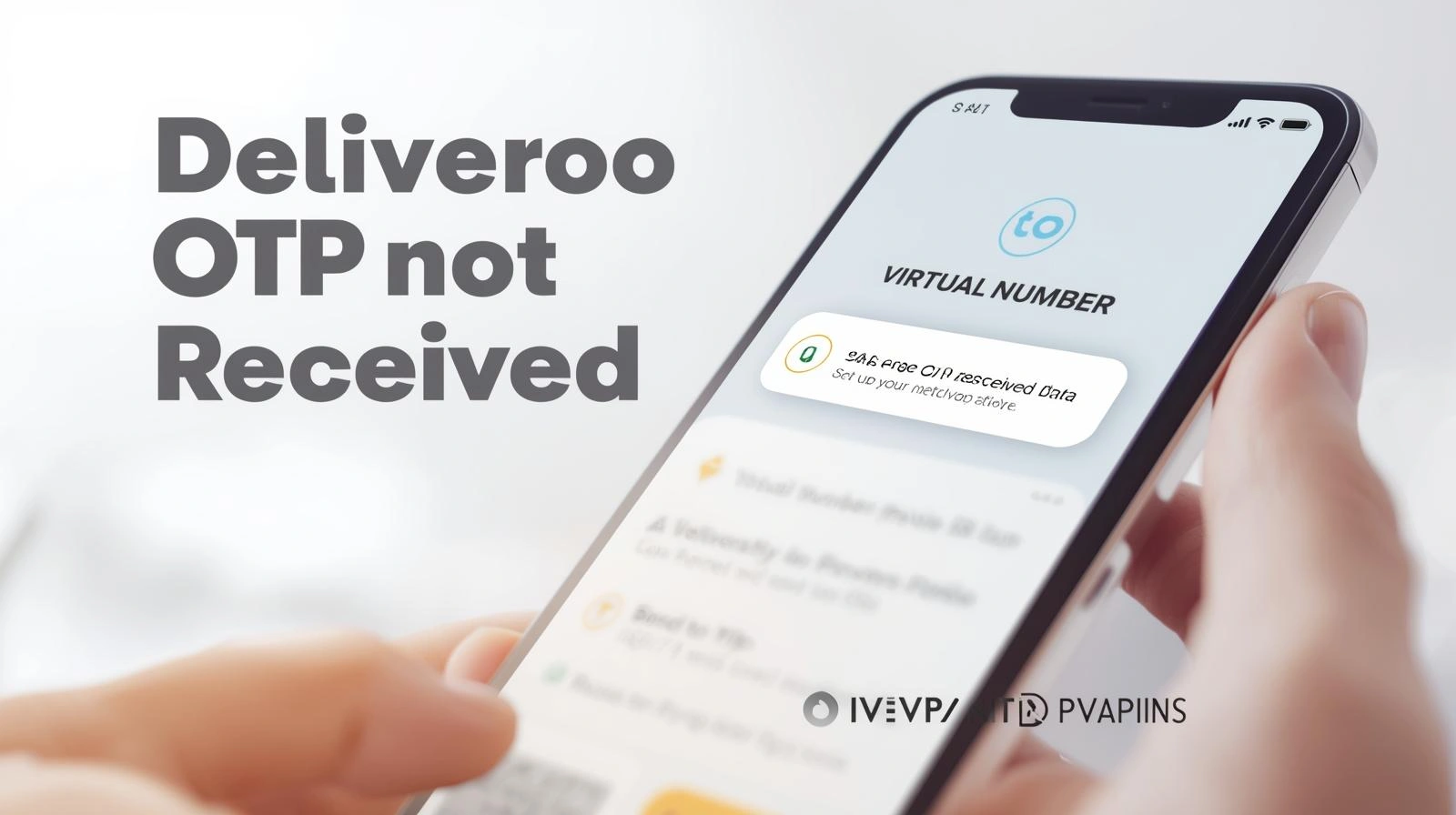 Deliveroo OTP screen showing “code not received” resend option