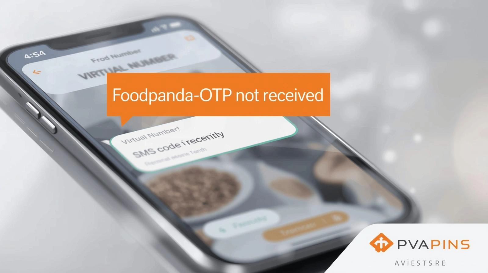 Foodpanda OTP screen with “code not received” option visible