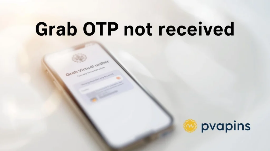 Grab OTP not received error on phone verification screen