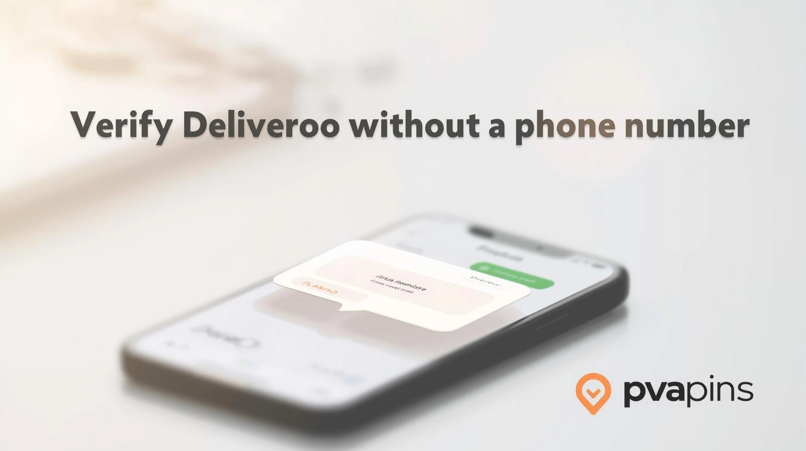 How to verify Deliveroo without a phone number