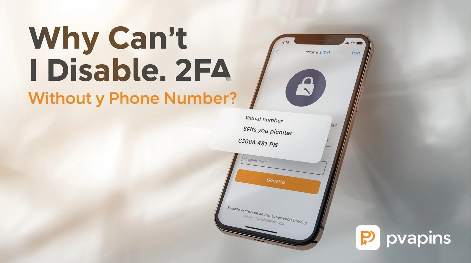 Illustration of secure account recovery options authenticator app, recovery email, and backup codes (no phone required).