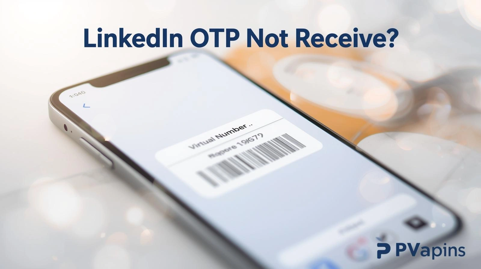 LinkedIn login screen prompting for a verification code with OTP not received message