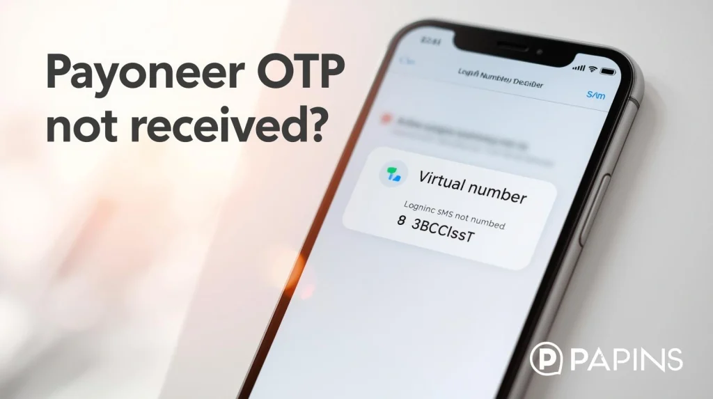 Payoneer OTP not received troubleshooting checklist for SMS, email, and 2-step verification