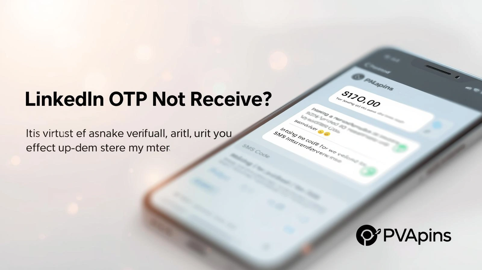 Phone Messages app showing no SMS code during LinkedIn security verification attempt