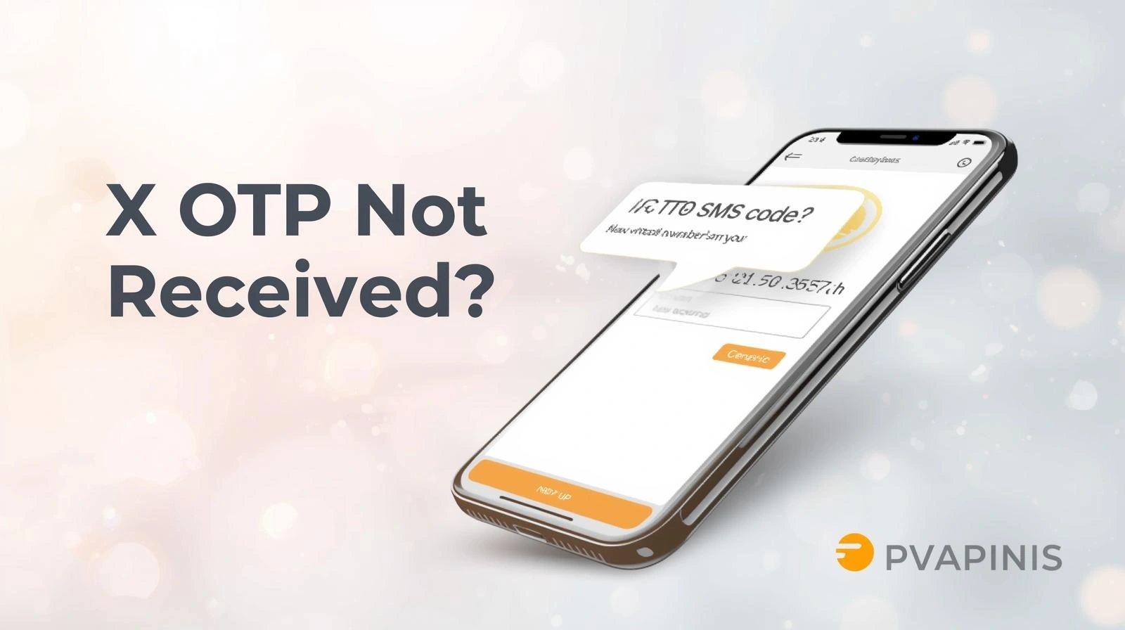 Phone inbox with missing SMS verification code while attempting X account sign-in