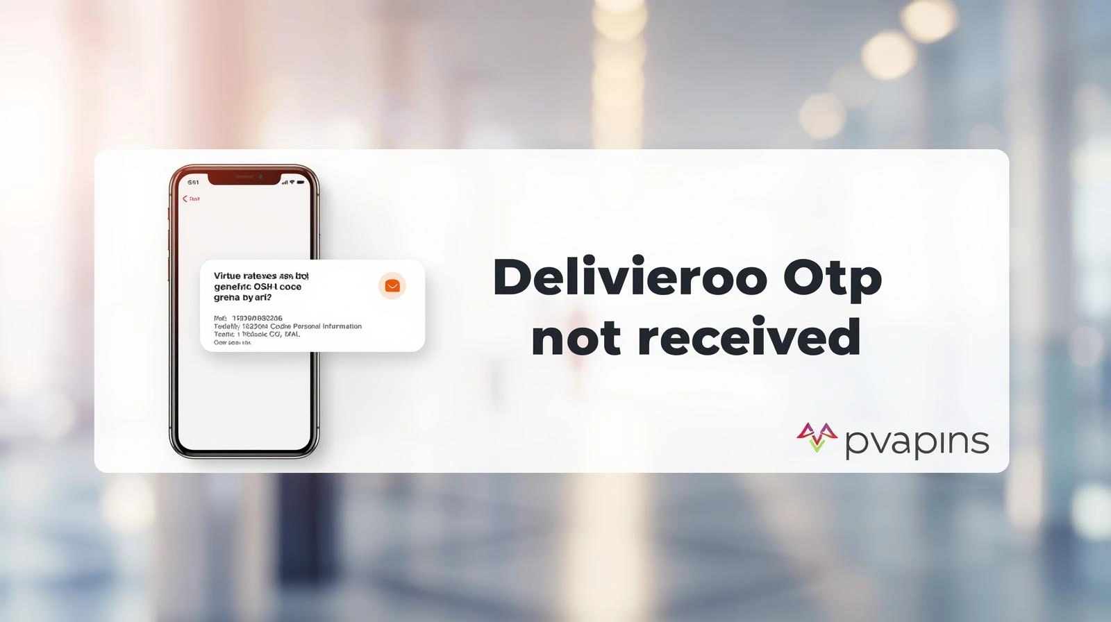 Phone message inbox showing missing Deliveroo OTP SMS alert