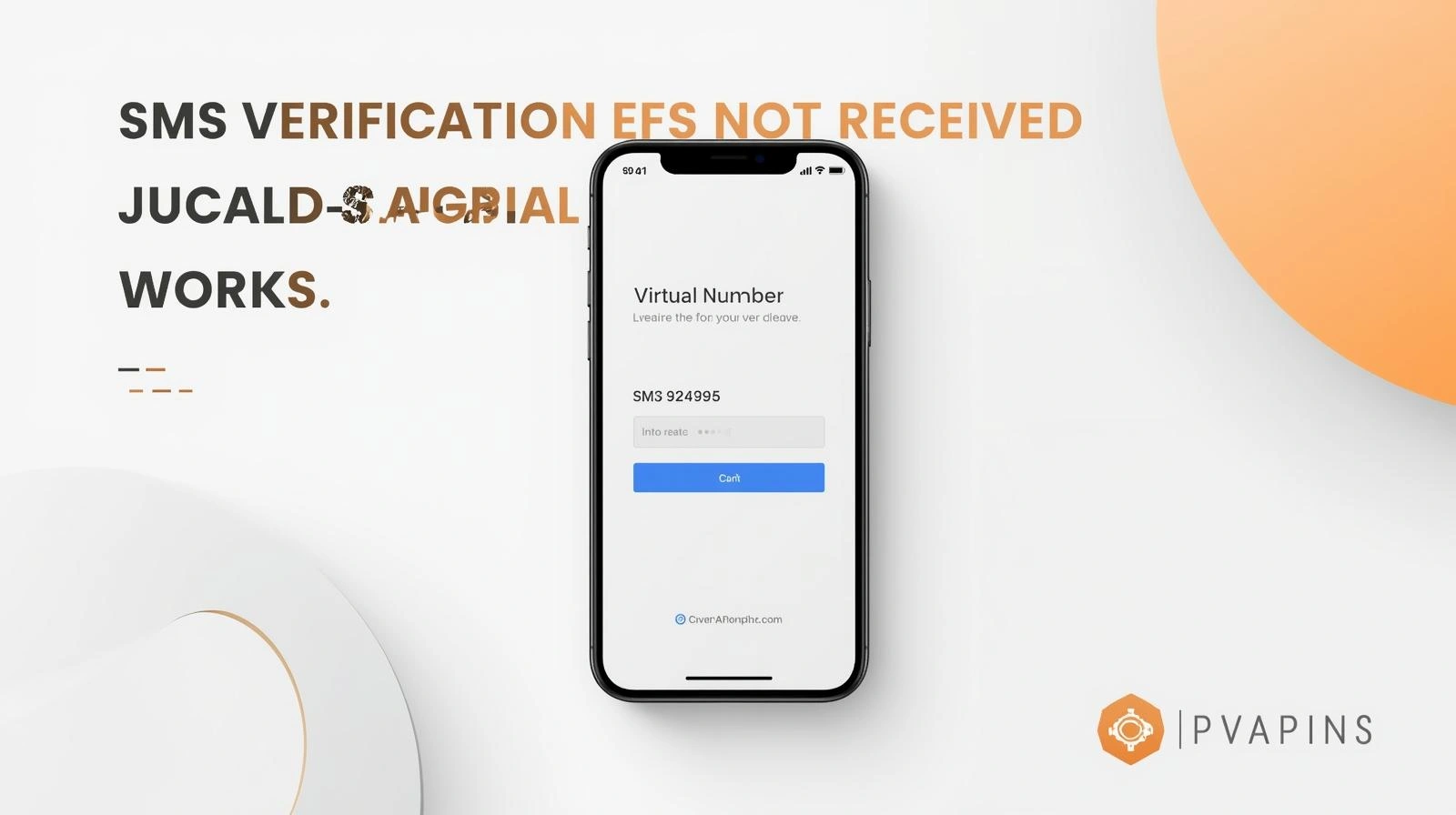 Phone screen asking for a verification code while an email notification arrives, but no SMS code appears.