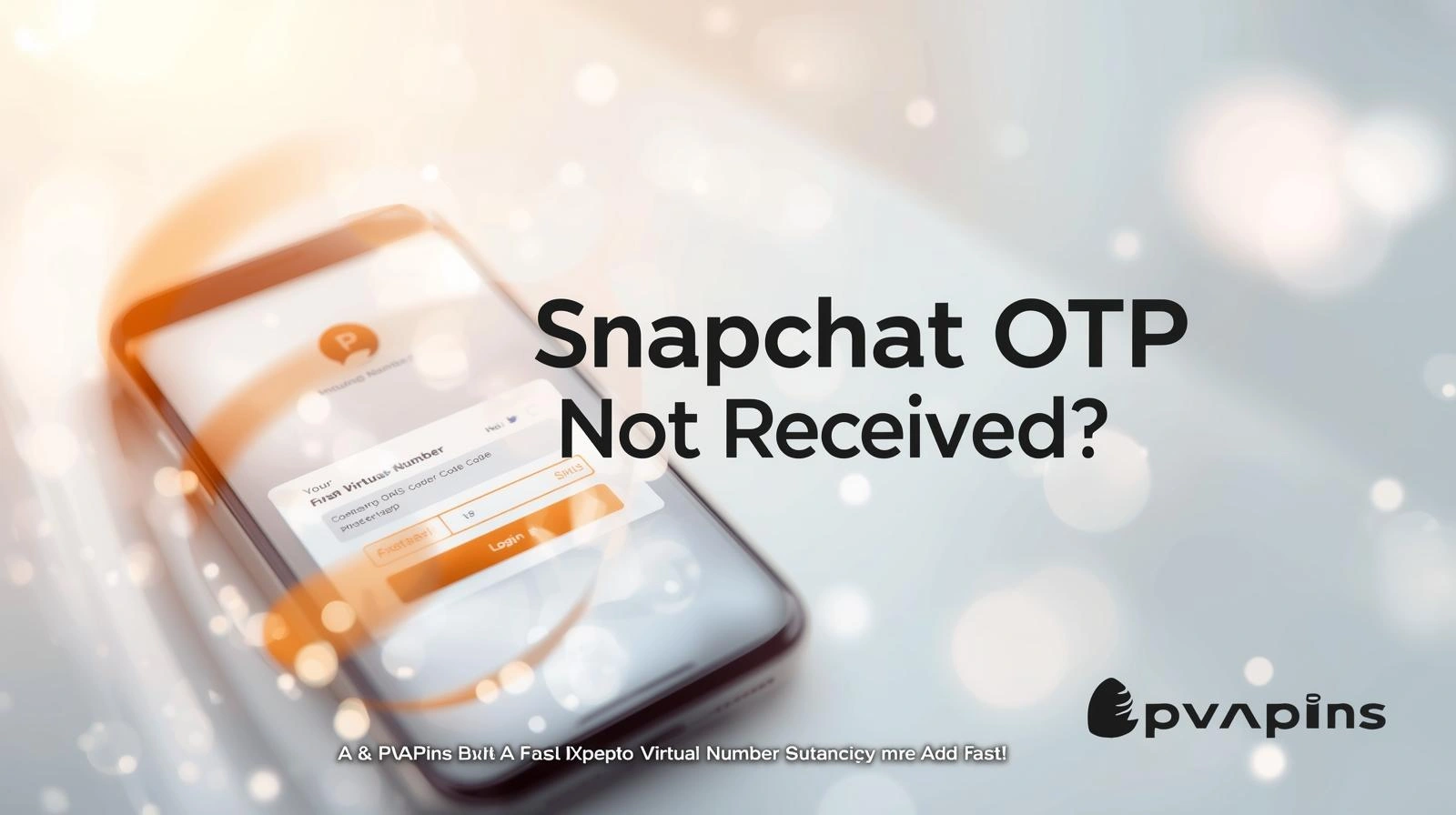 Phone showing Snapchat SMS verification code not arriving for two-factor authentication