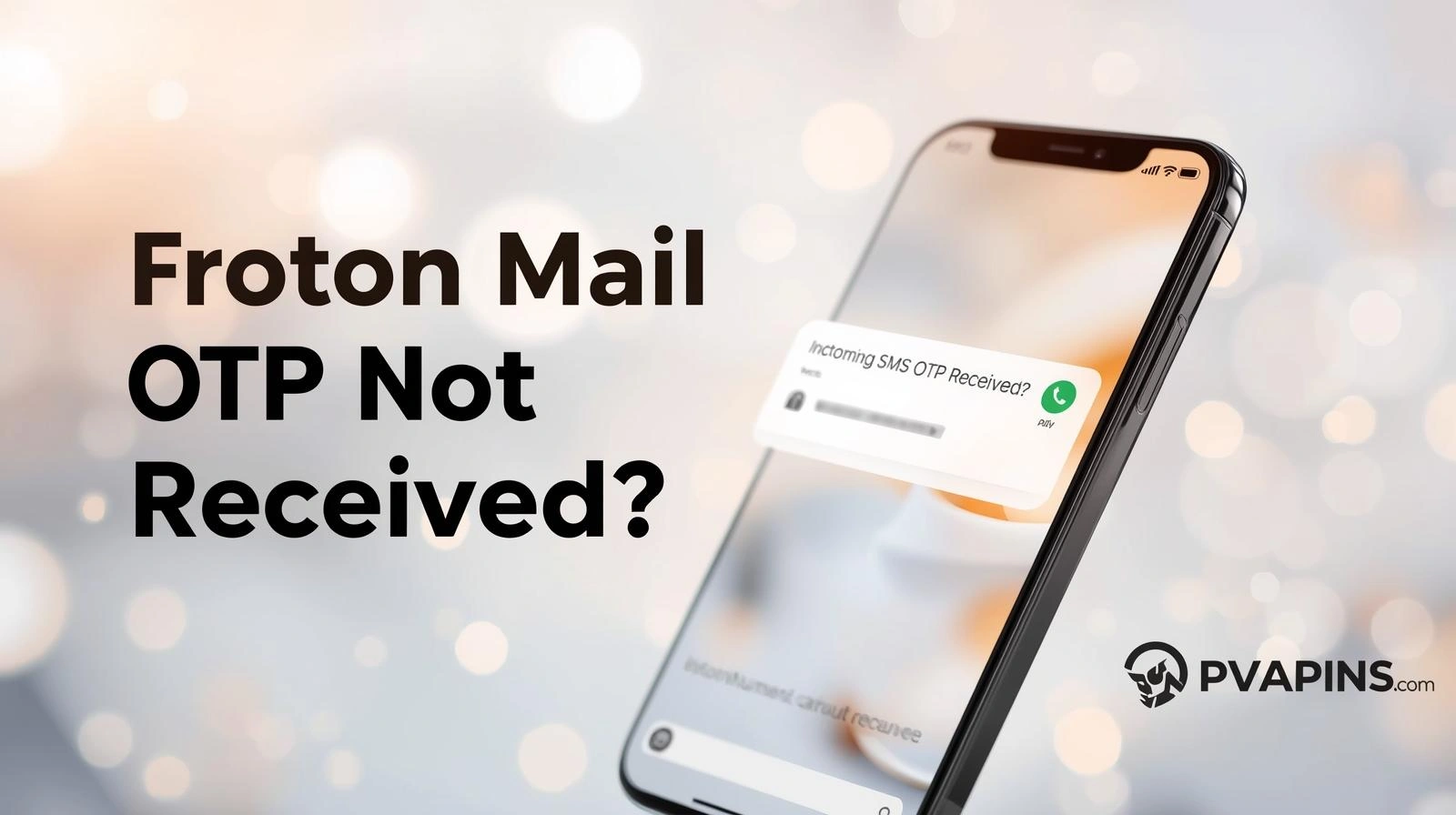 Proton Mail OTP not received alert on login verification screen