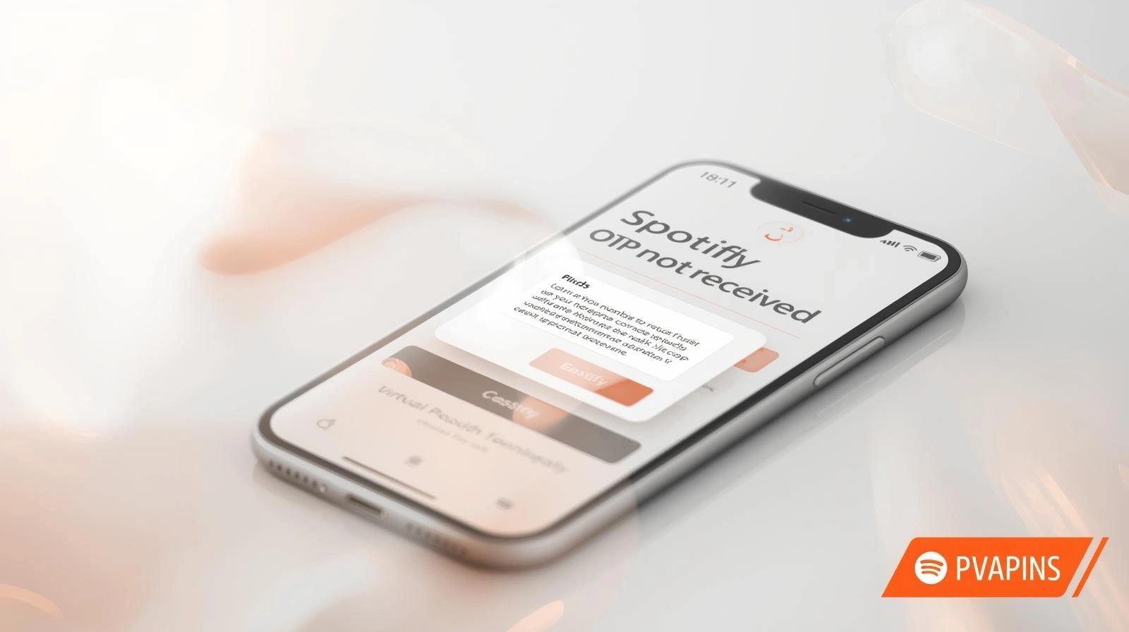 Spotify OTP not received error on login verification screen