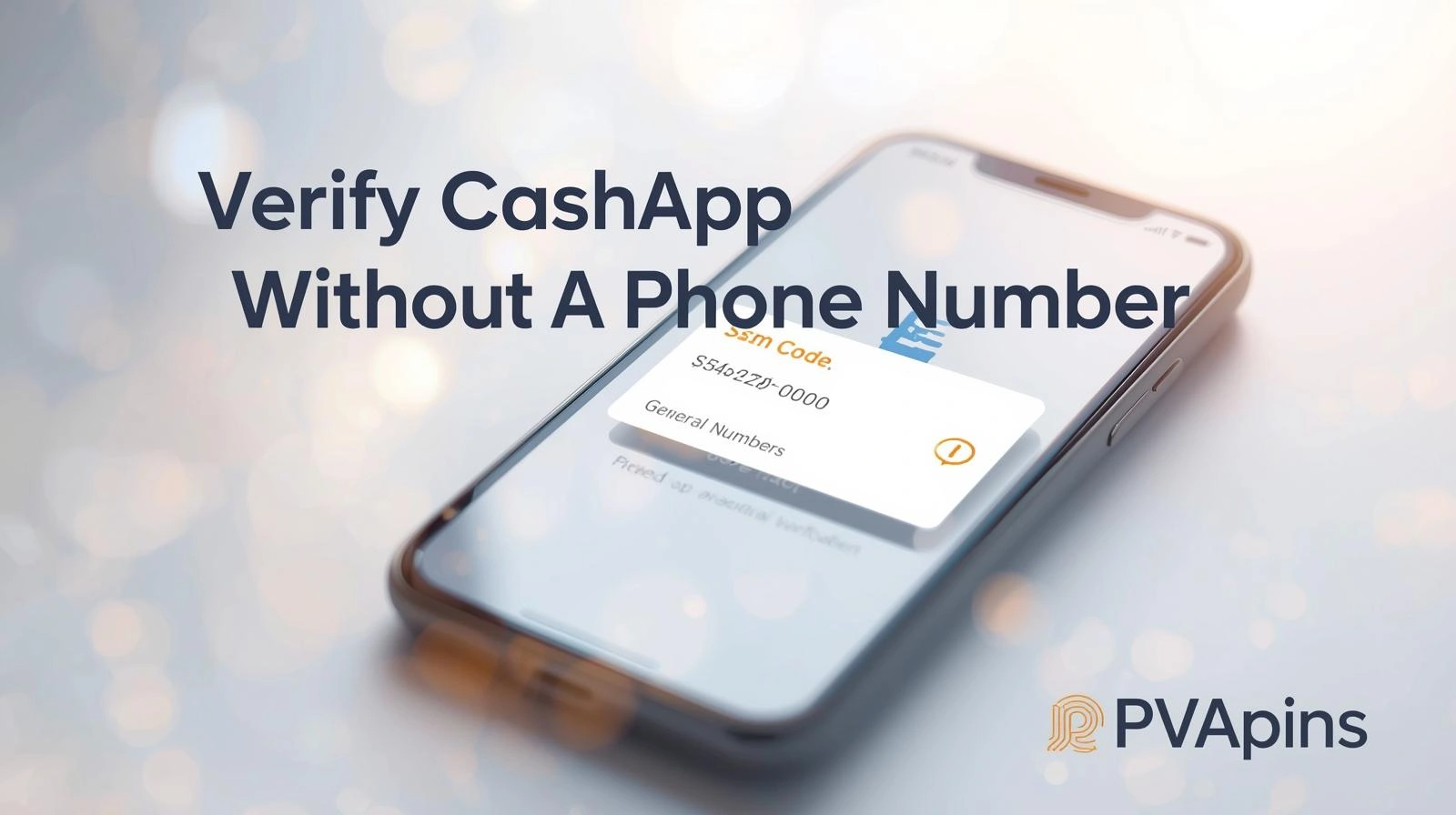 Step-by-step guide graphic on verifying Cash App without a phone number
