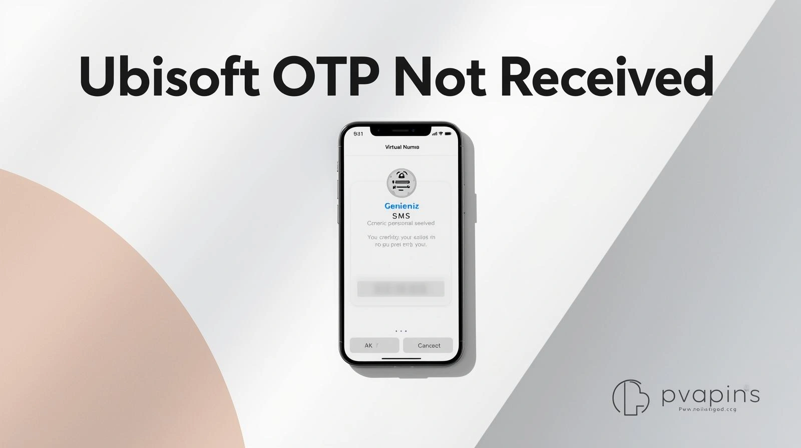 Ubisoft OTP not received error message during account verification process