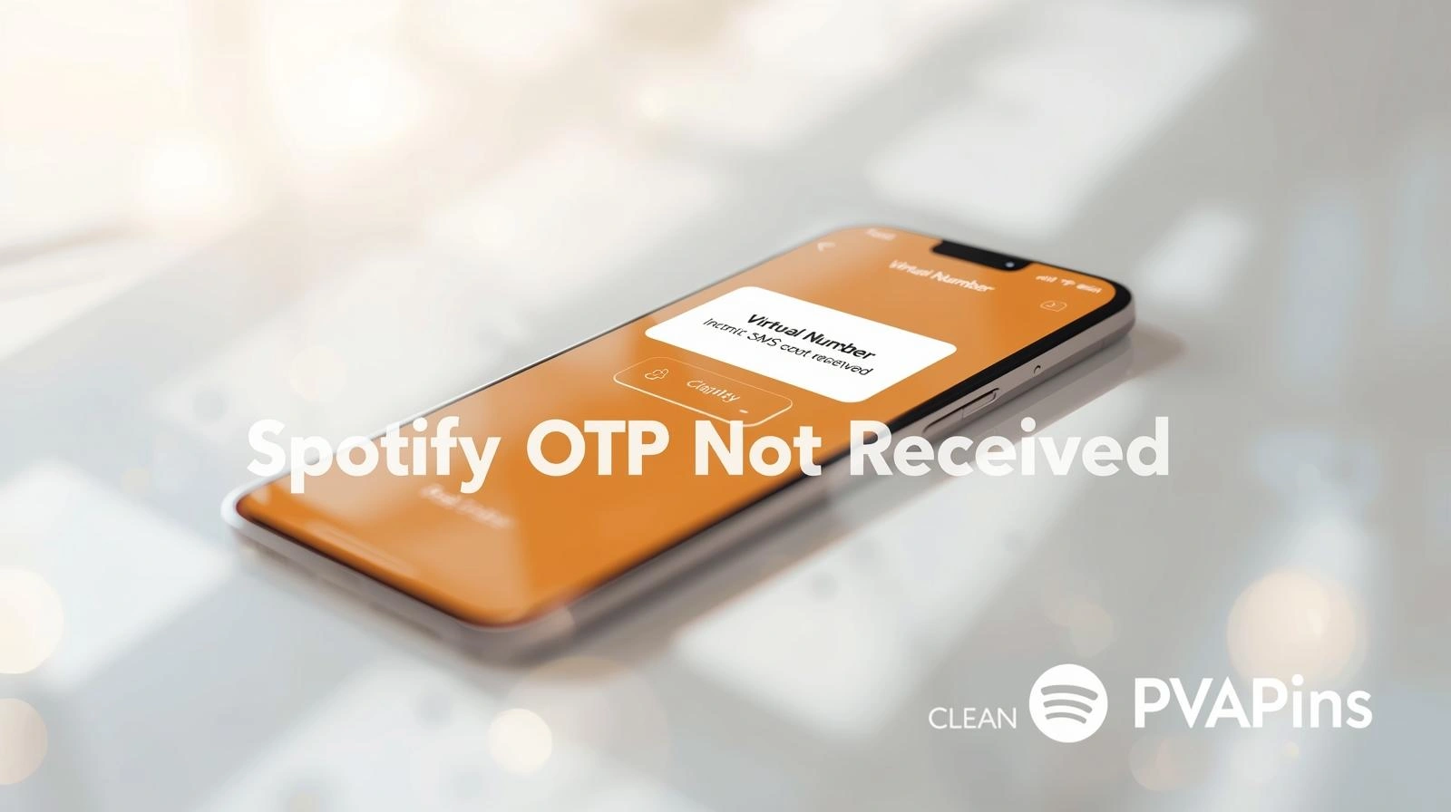 User checking SMS inbox for Spotify verification code (OTP)