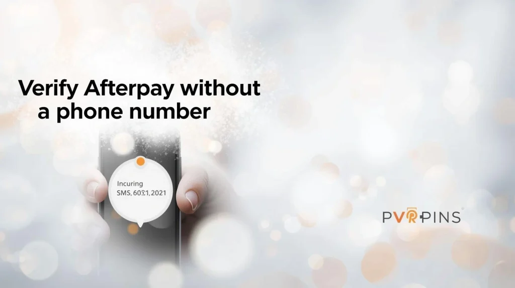 User completing Afterpay identity verification steps on a smartphone screen