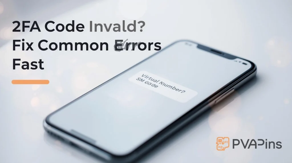 User troubleshooting 2FA code invalid problem during account login