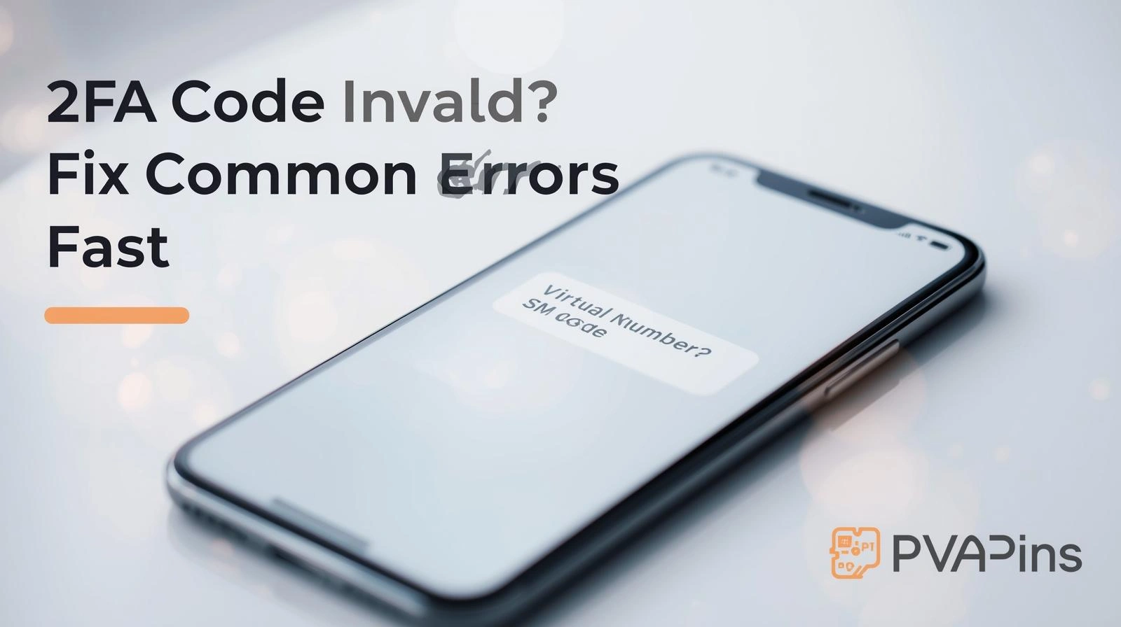 2FA Code Invalid? Fix Common Errors Fast - PVAPins