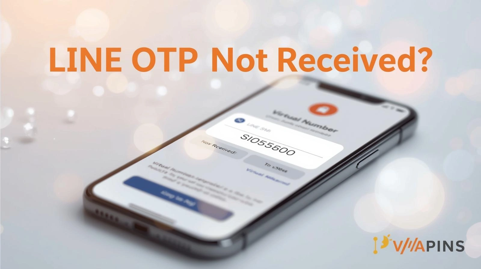 User troubleshooting LINE OTP issues with resend code and network switch options