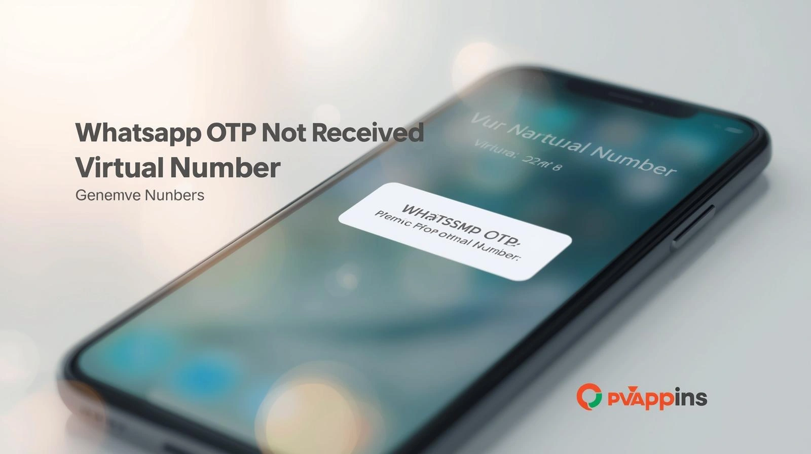 WhatsApp OTP not received error screen with verification code not arriving