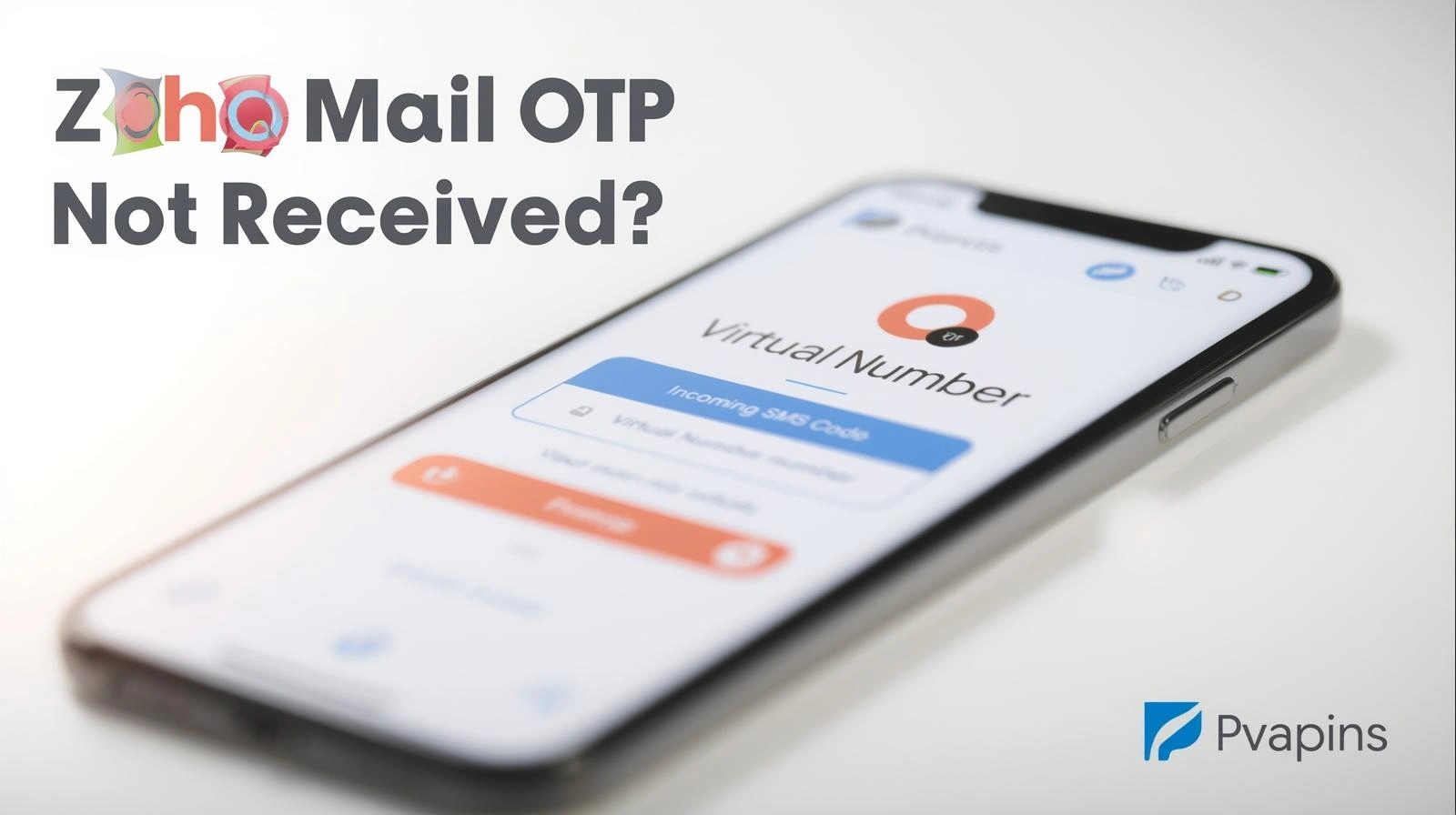 Zoho Mail OTP not received error on login verification screen