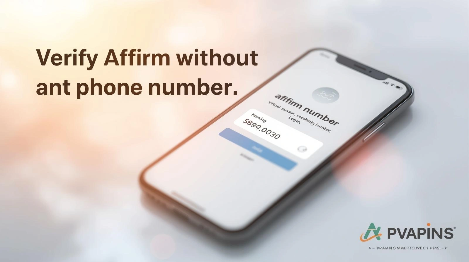 verify Affirm without a phone number