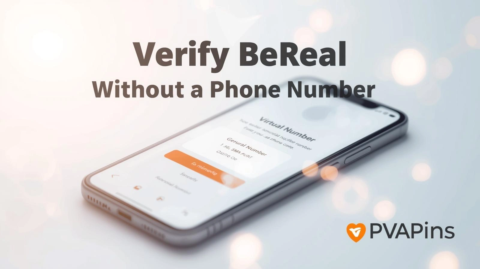 BeReal verification screen showing options without phone number